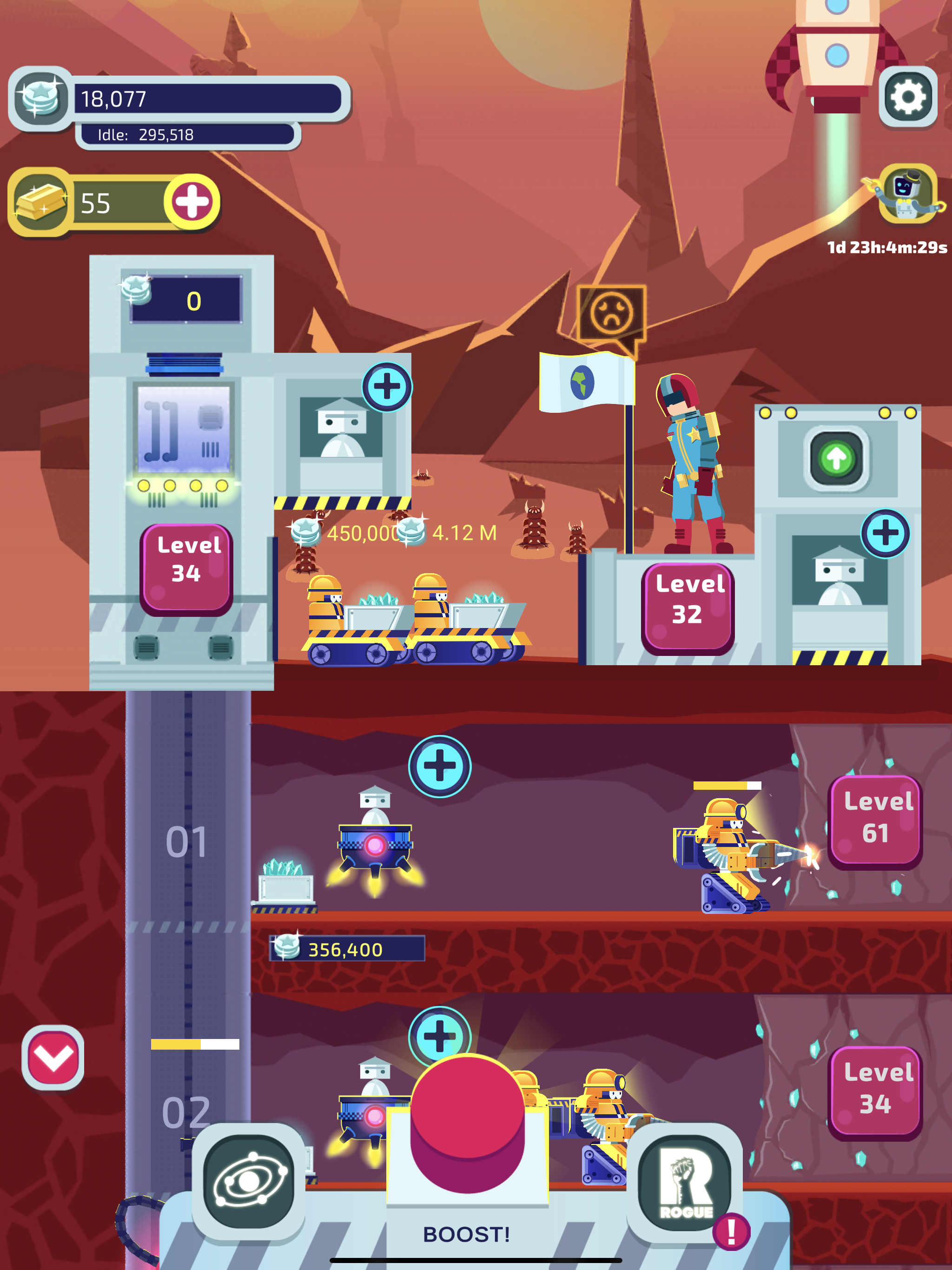 Milky Way Miner: Alien Worlds Game Screenshot