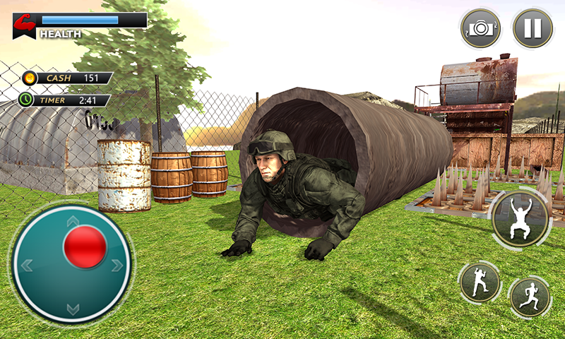 US Army Training Camp Commando Game Screenshot