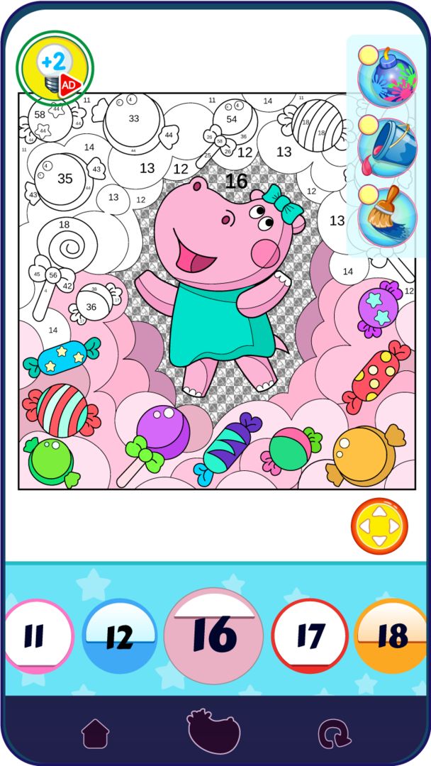Screenshot of Color by Number for Kids
