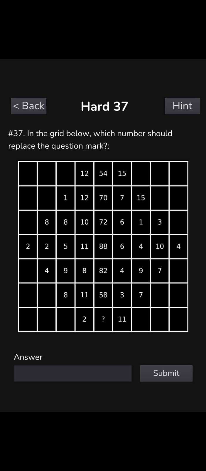 Screenshot of Reasoning Riddles