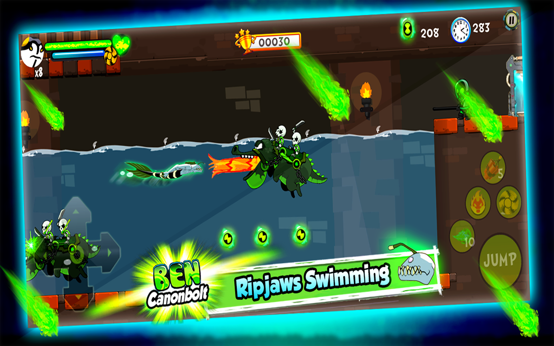 👽 Alien Ben Canonbolt Transform Game Screenshot