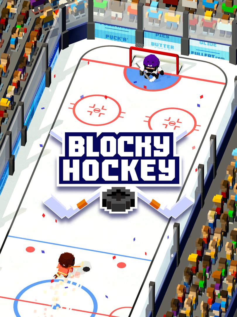 Screenshot of Blocky Hockey