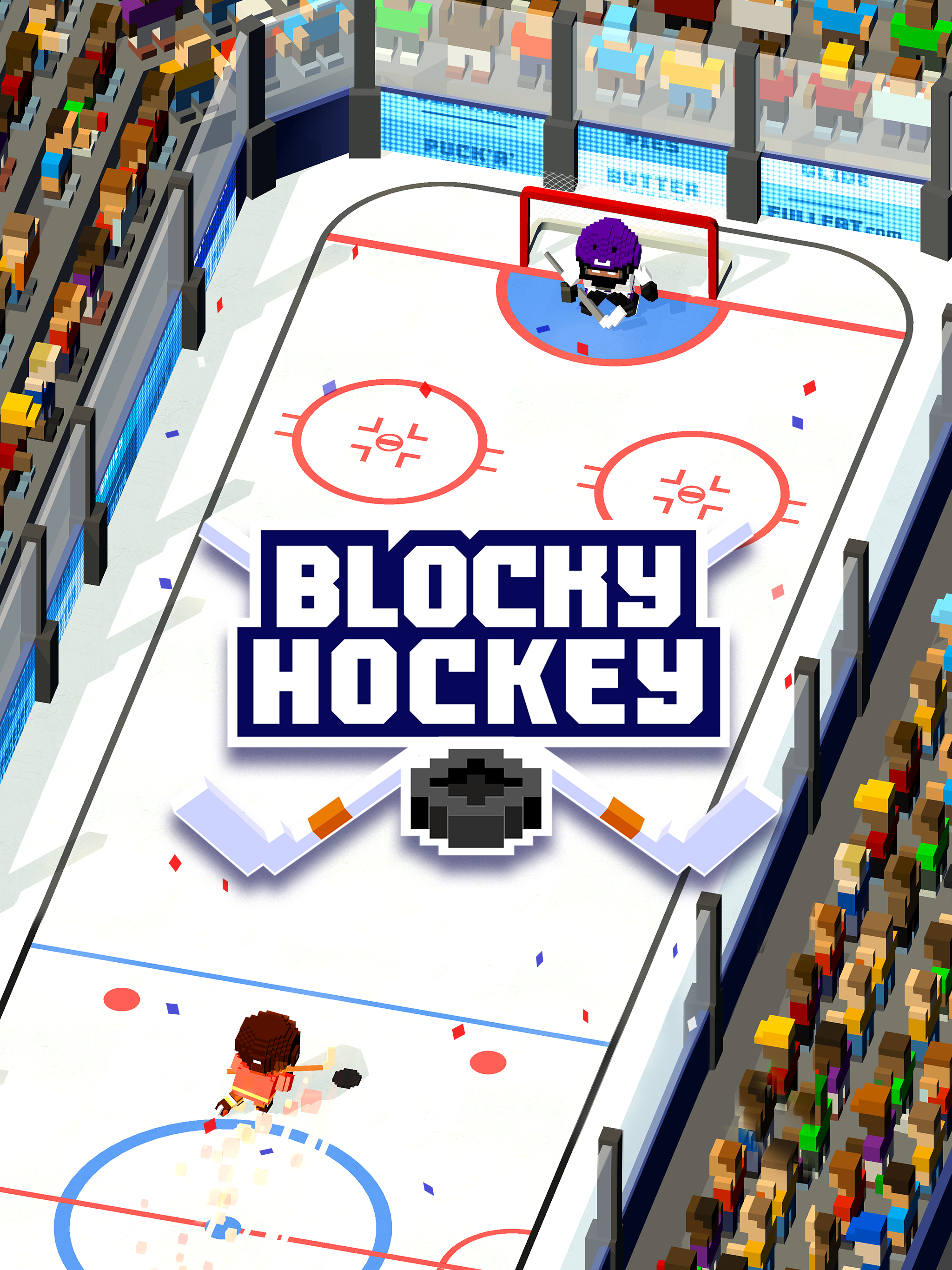 Blocky Hockey Game Screenshot