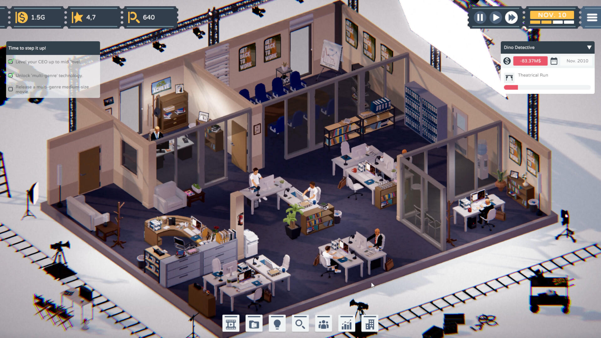The Executive - A Movie Industry Tycoon screenshot game