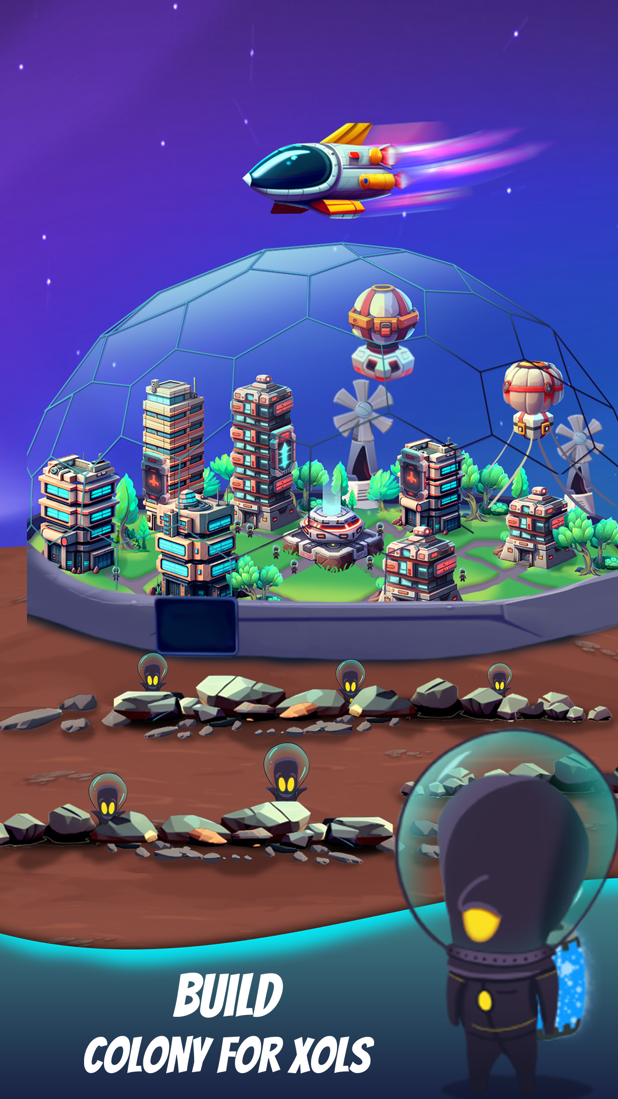 Space eXo Colony - Idle Tycoon screenshot game
