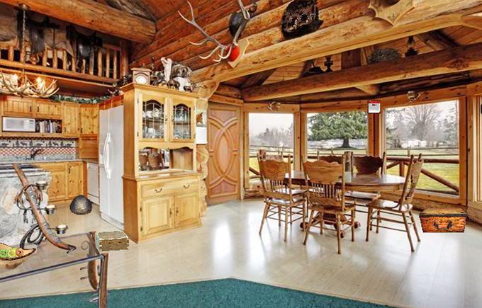 Classic Wooden Bungalow Escape Game Screenshot