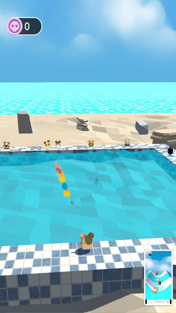 Hamster aquapark  free screenshot game