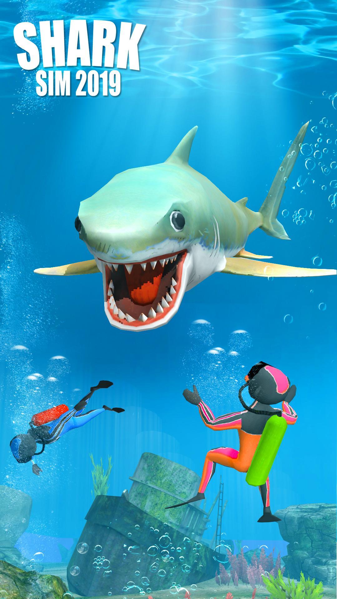 Screenshot 1 of Simulador selvagem de ataque de tubarão 2019 1.3