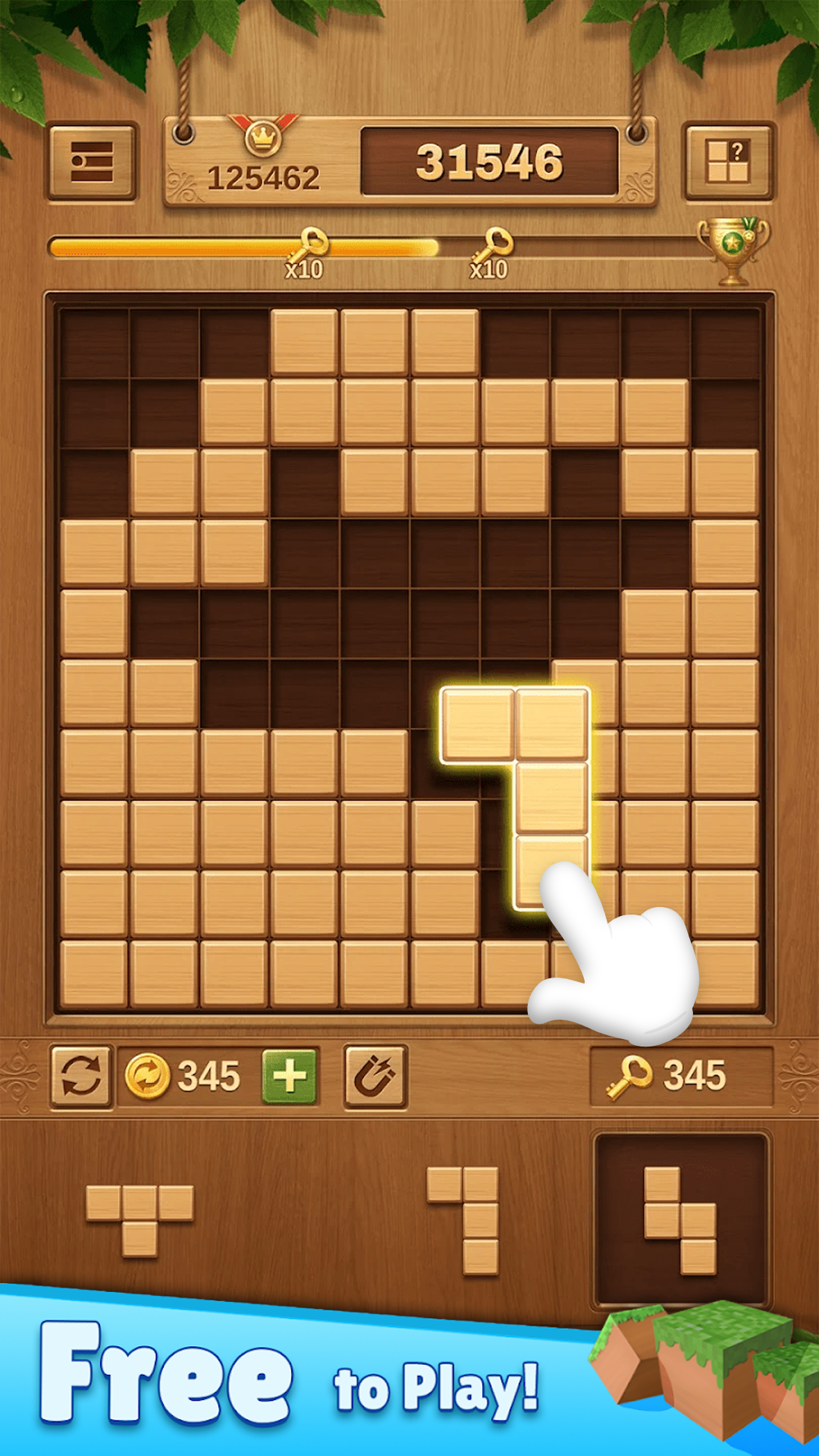 Screenshot 1 of Wood Block Puzzle-Mga Larong Palaisipan 1.1.0
