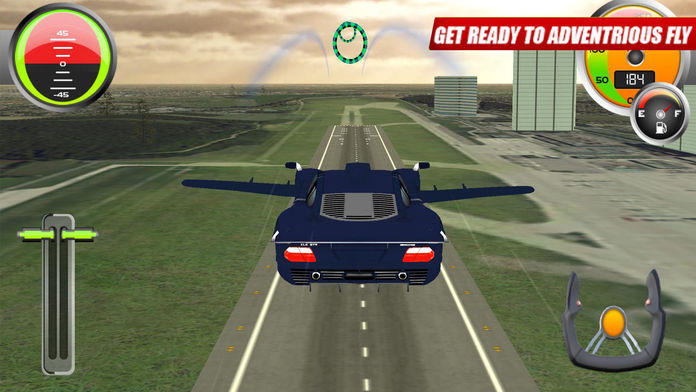 Flying Sport Car: Explore City 게임 스크린샷