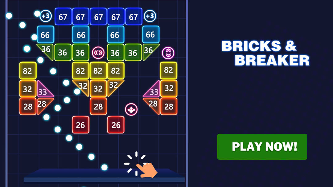 Brick Ball Fun - Crush blocks ภาพหน้าจอเกม