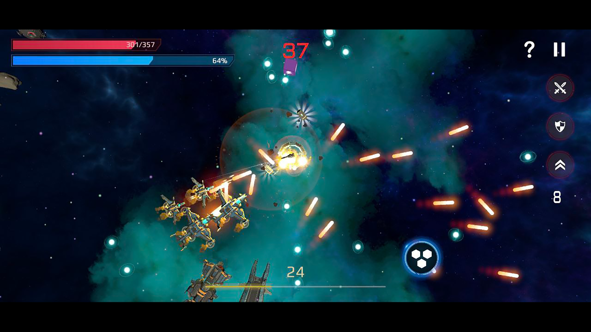 Space Fight - Shooter Arena ゲームのスクリーンショット