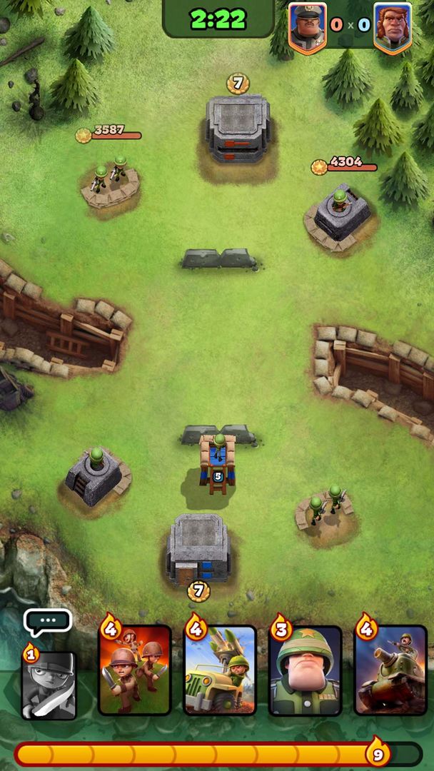 Screenshot of War Heroes: Strategy Card Game