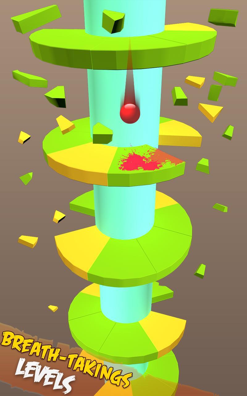 Spiral Jump Tower Game Screenshot