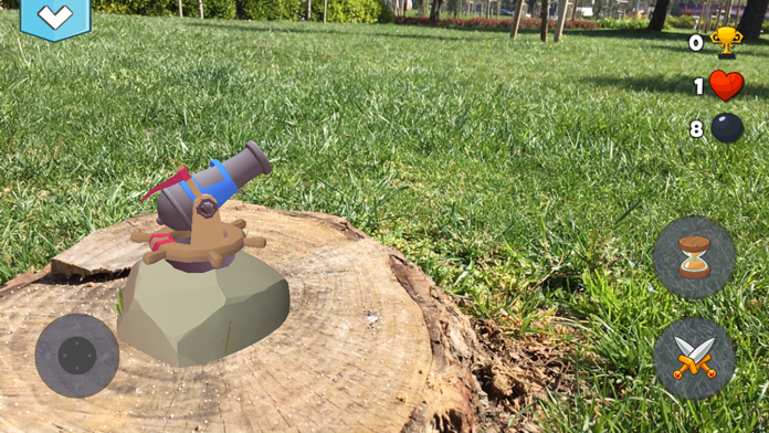 Bombaroom AR Game Screenshot