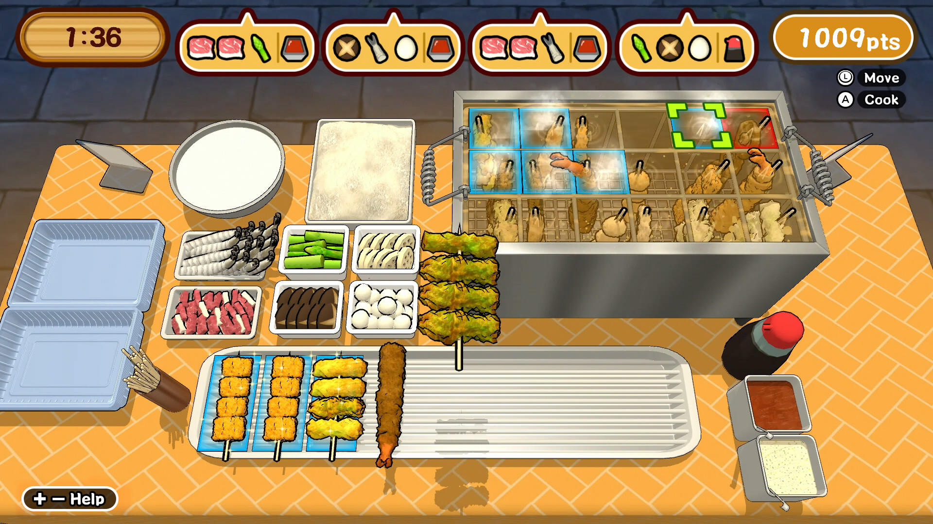 Make it! Kushikatsu Game Screenshot