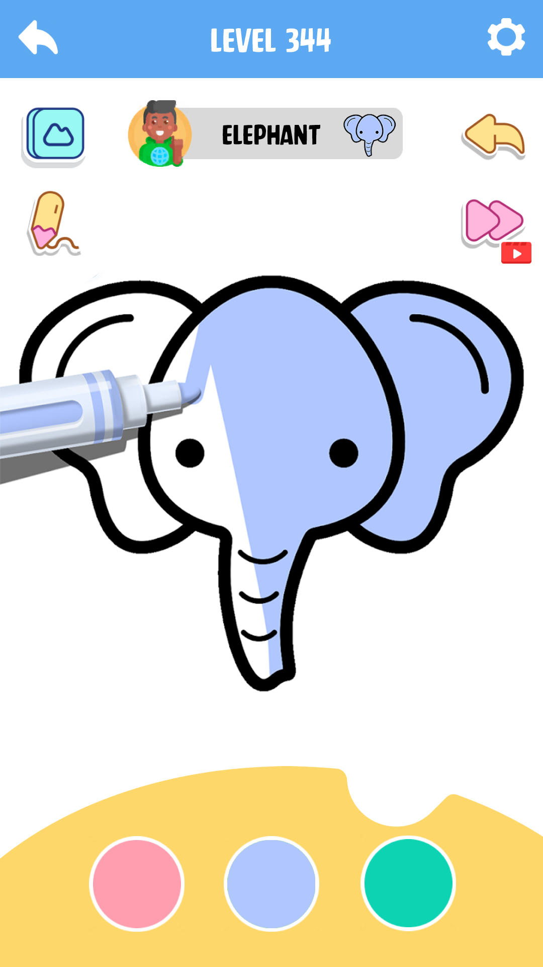 Coloring Game: Little artist Game Screenshot