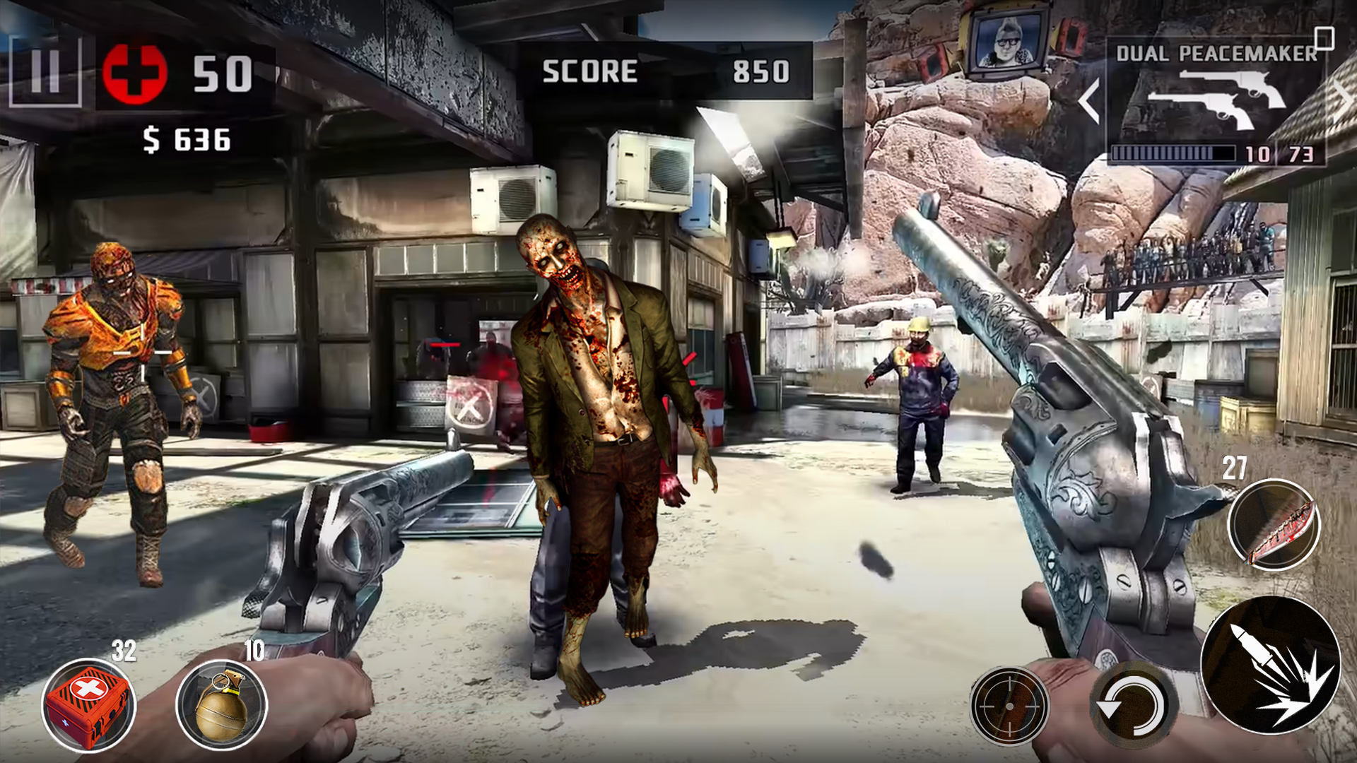 Screenshot of Zombie Games with Shooting