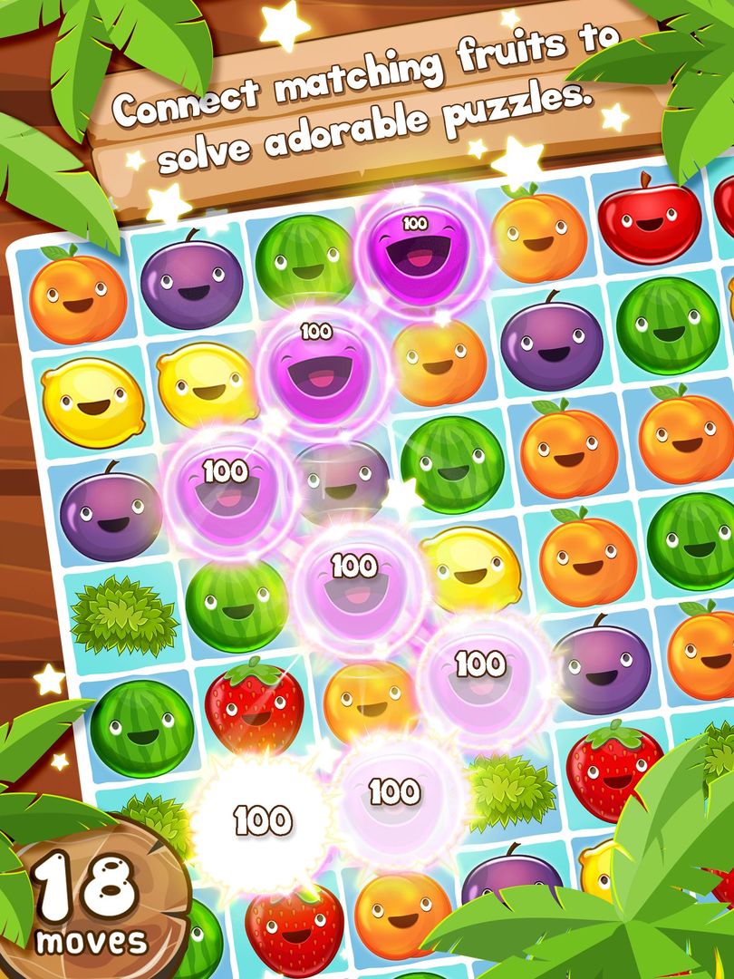 Screenshot of Fruit Pop! Puzzles in Paradise