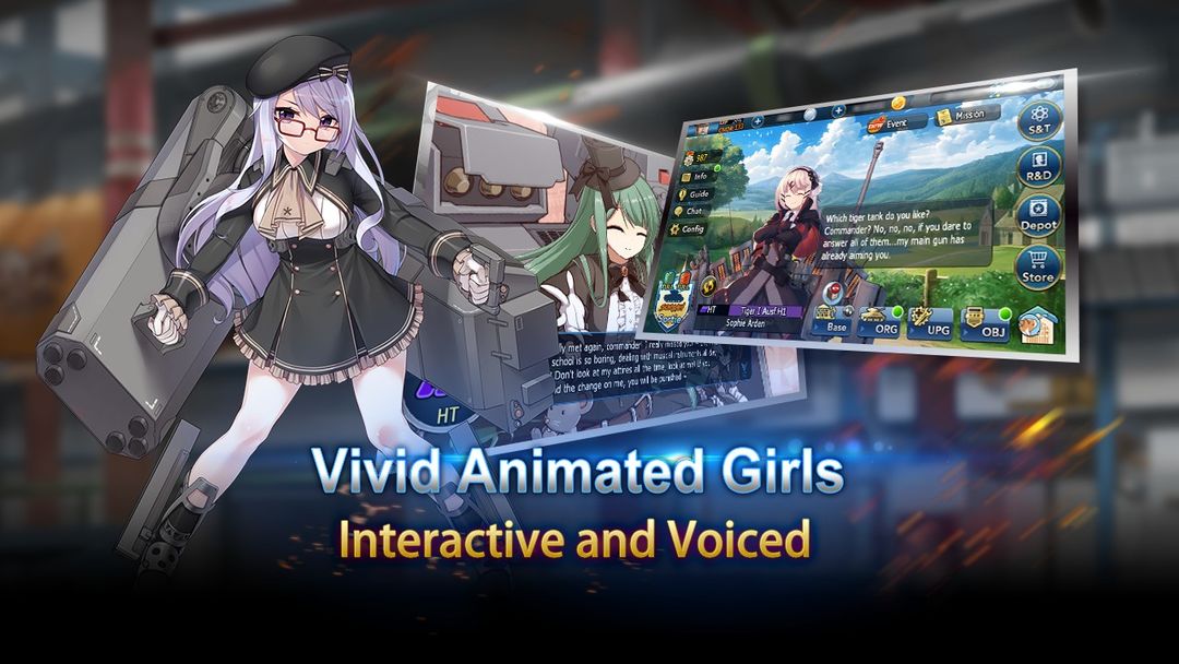 Screenshot of Metal Waltz: Anime tank girls