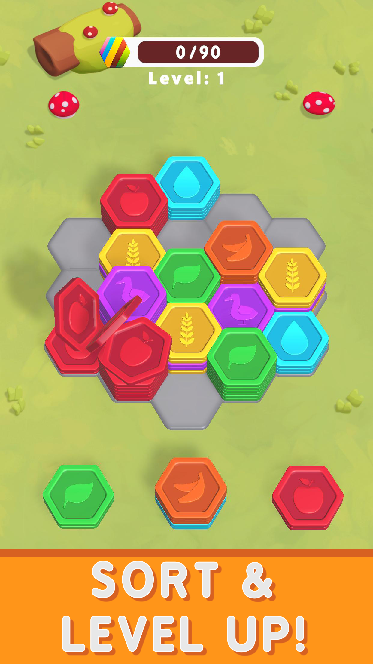 Hexa Puzzle Island ภาพหน้าจอเกม