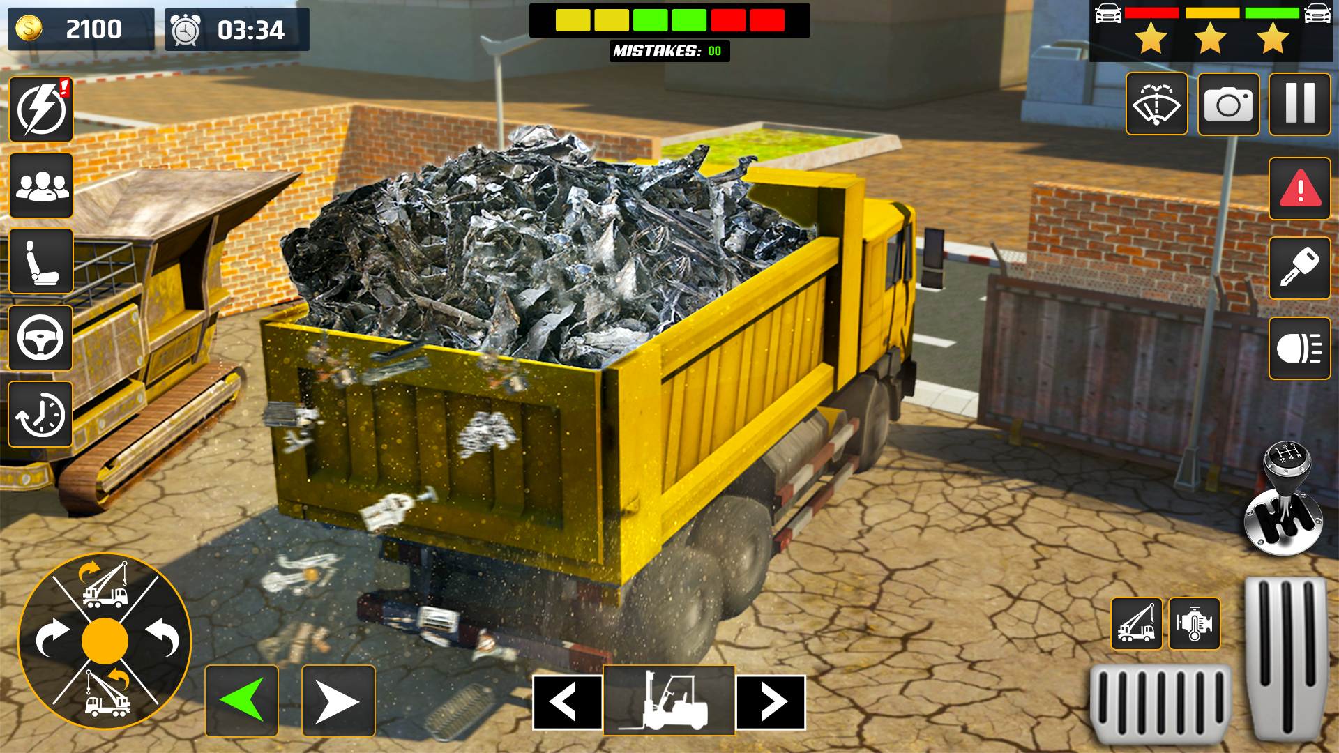 Ảnh chụp màn hình Car Crusher Excavator Games 3d