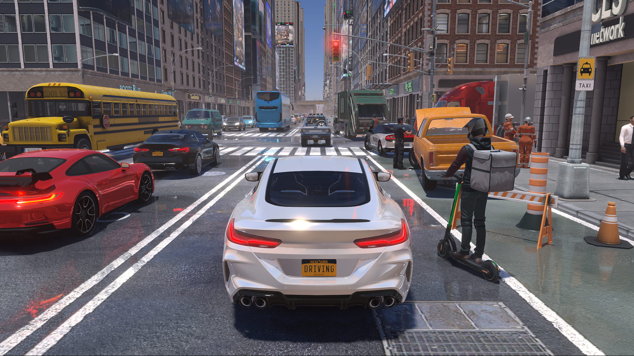 Driving School Simulator Game Screenshot