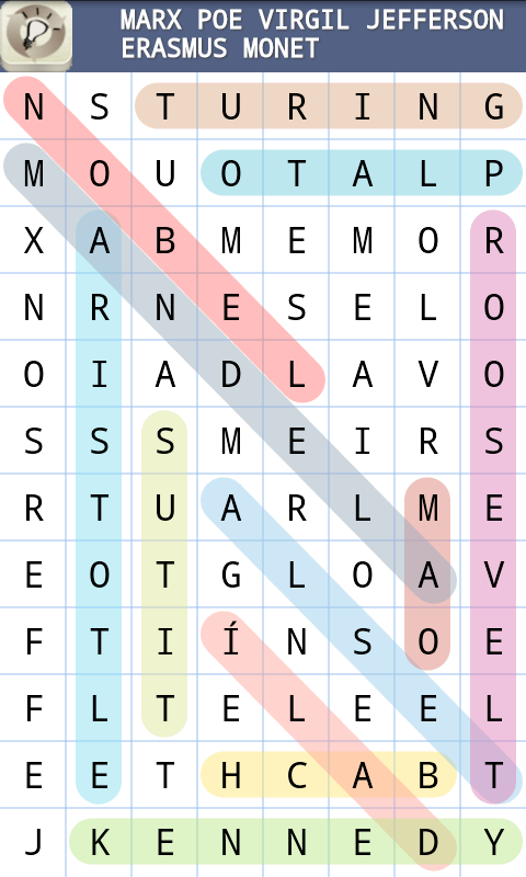 Cuplikan Layar Game Word Search Puzzle