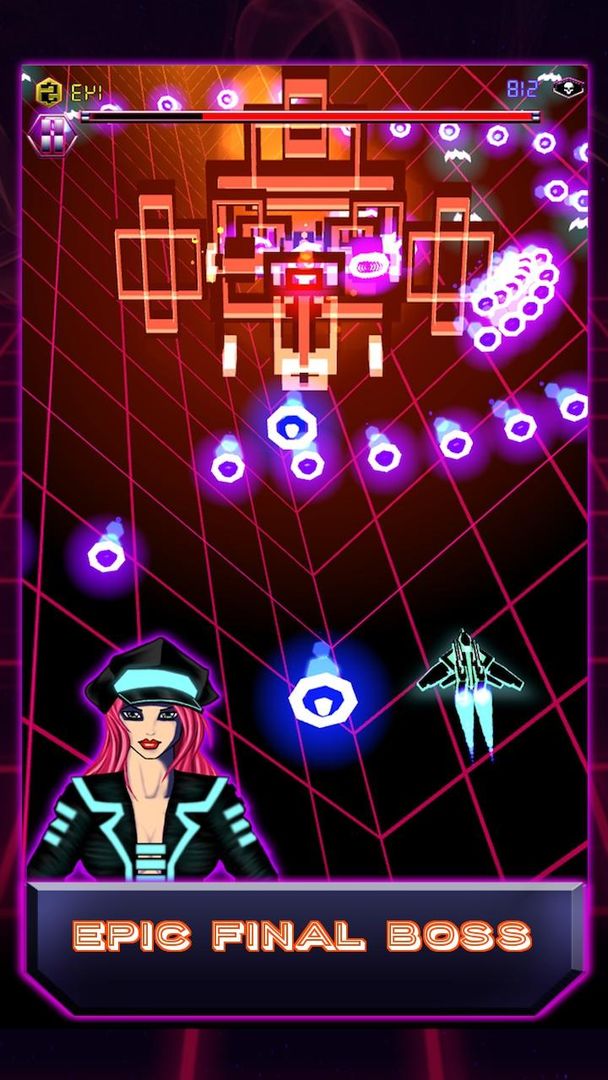 Screenshot of Alien Swarm: Sky Force Squadron of Bullet Hell