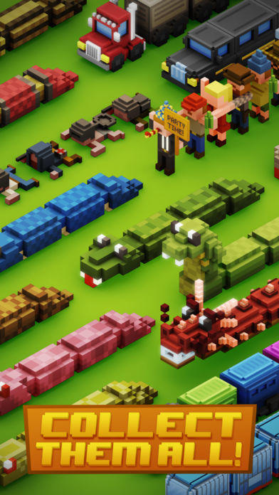 Blocky Snakes Game Screenshot