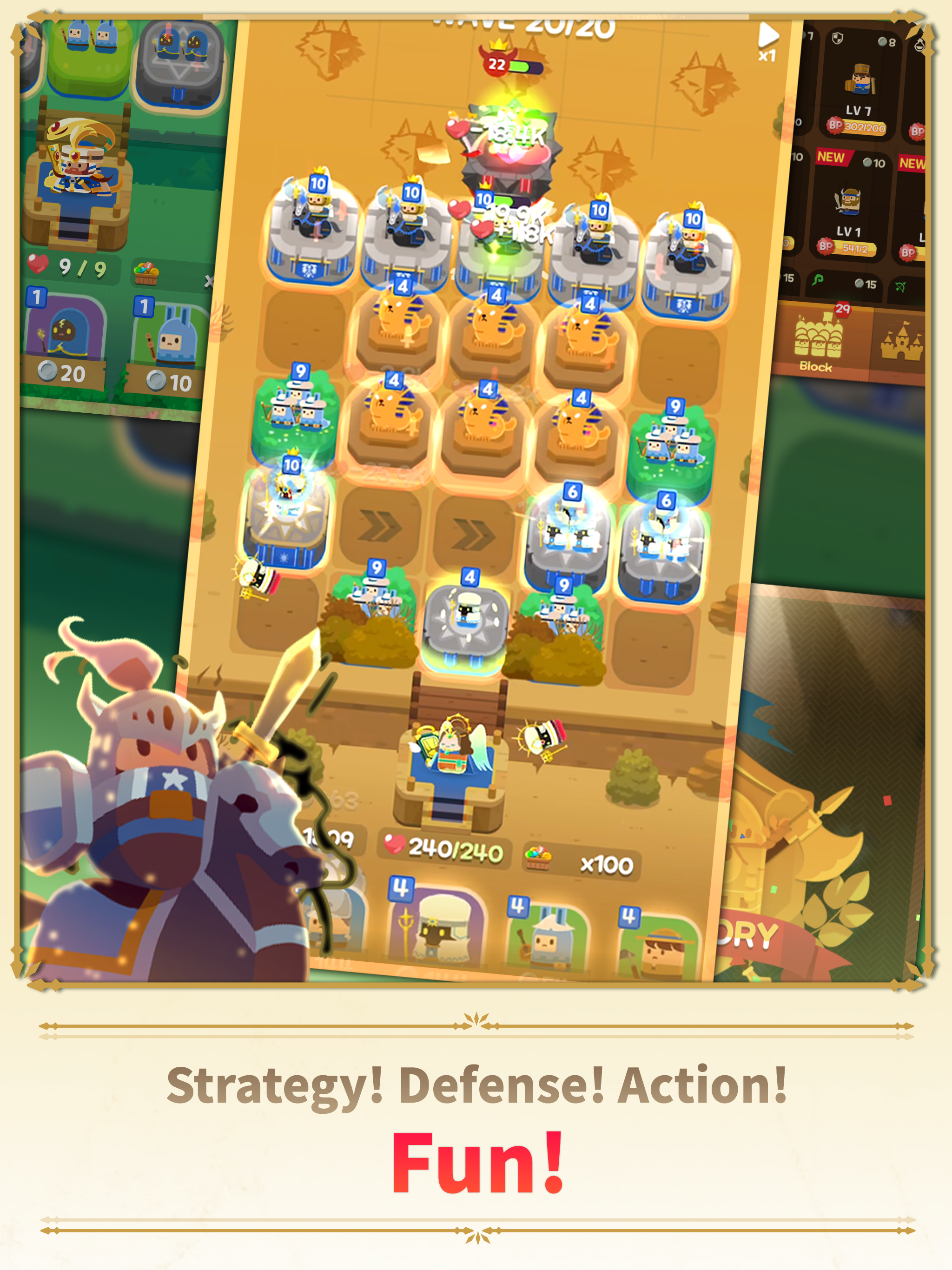 Merge Tactics: Kingdom Defense Game Screenshot