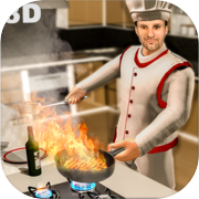 ហ្គេមធ្វើម្ហូបពិត 3D-Virtual Kitchen Chef