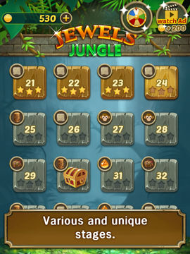 Jewels Jungle : Match 3 Puzzle Game Screenshot