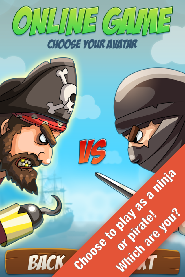 Screenshot 1 of Kostenlose Piraten-gegen-Ninjas-Spiele 2 