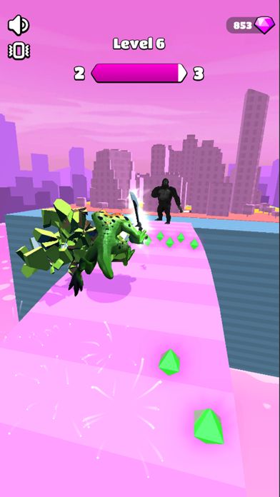 Screenshot of Kaiju Run