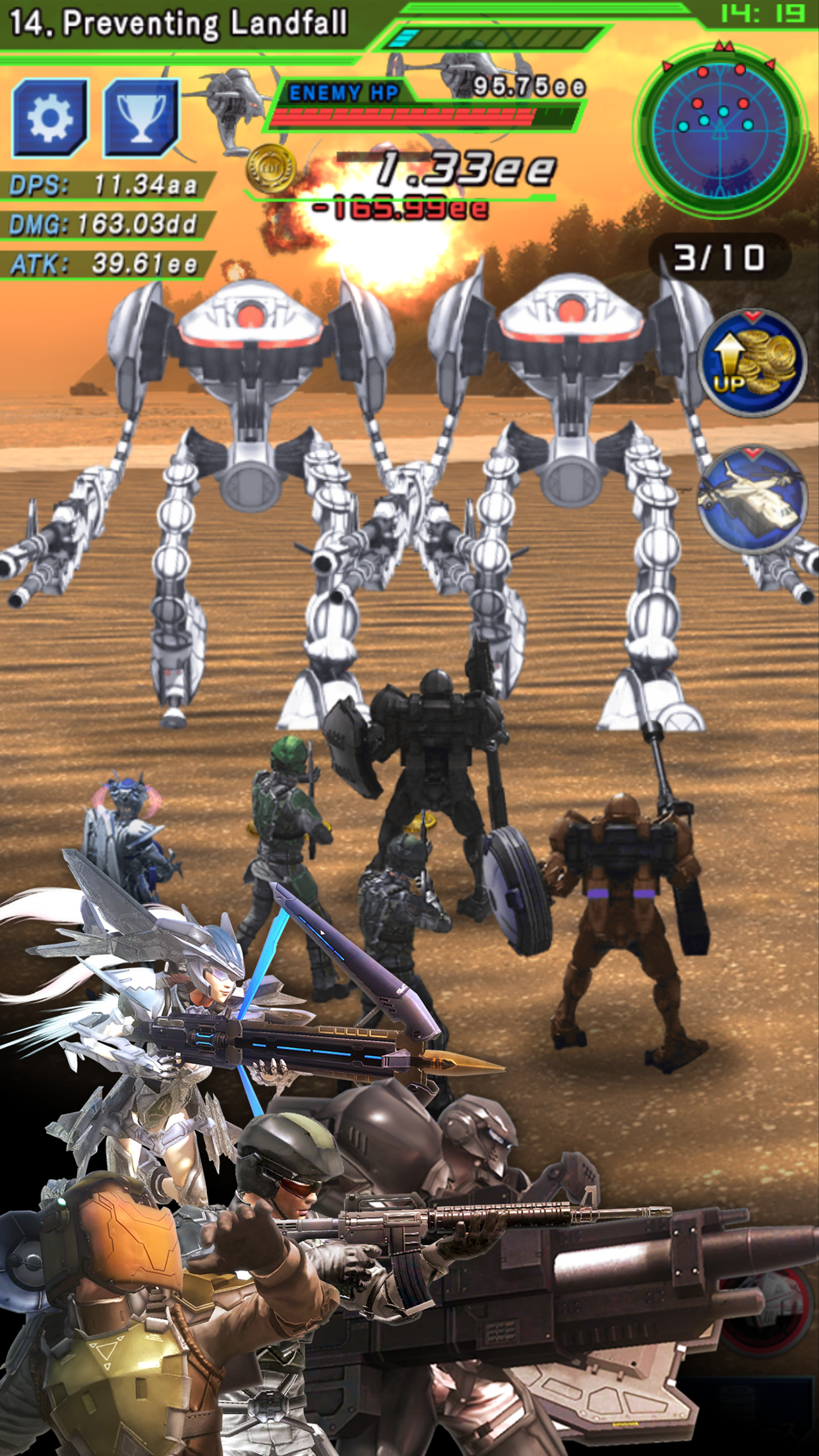 TapWars:EARTH DEFENSE FORCE4.1 Game Screenshot