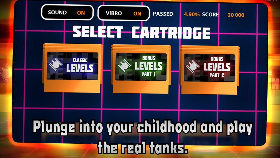 Screenshot of Dendy Tanks