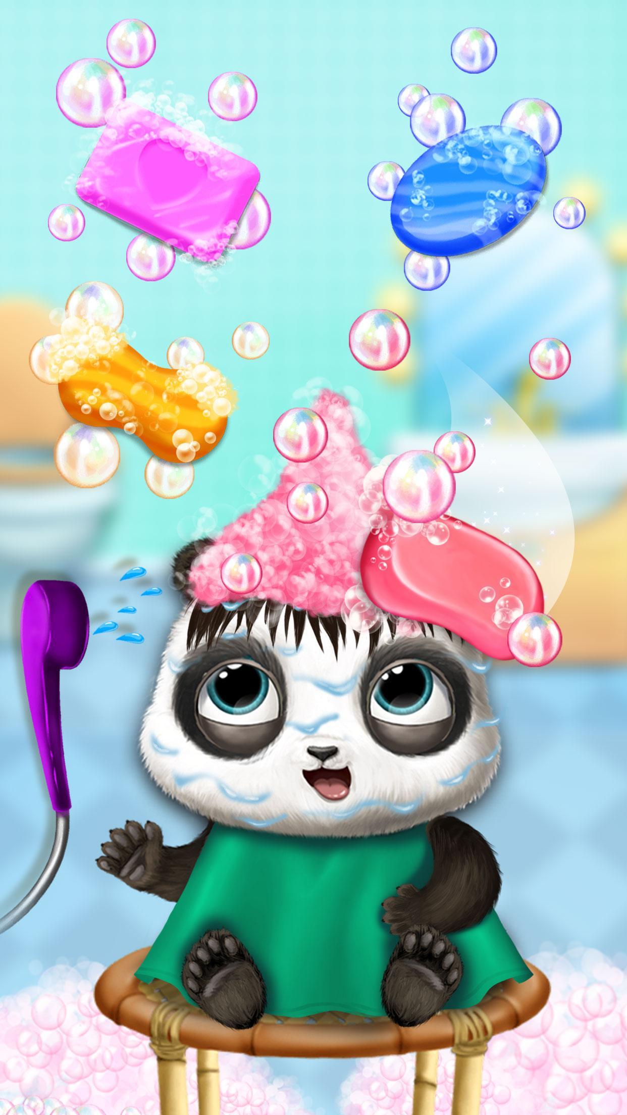 Cuplikan Layar Game Panda Lu Baby Bear Care 2