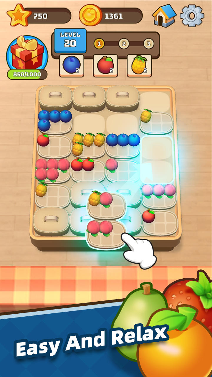 Fruit Sort - Matching Game Game Screenshot