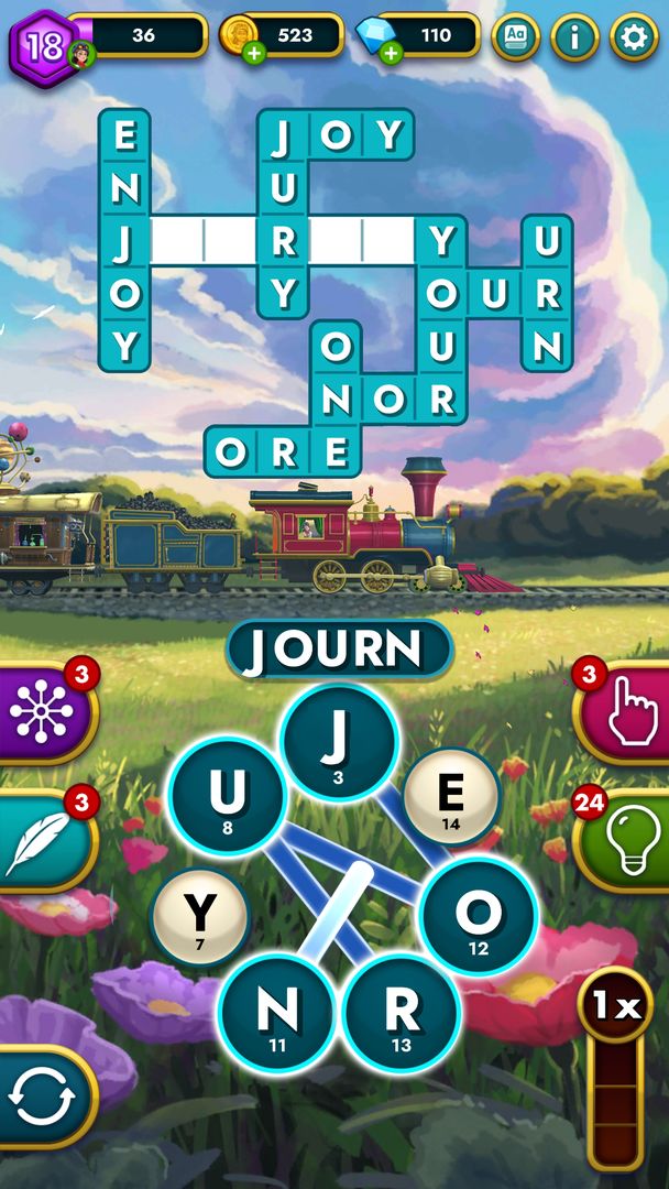 Text Express: Word Adventure 게임 스크린 샷