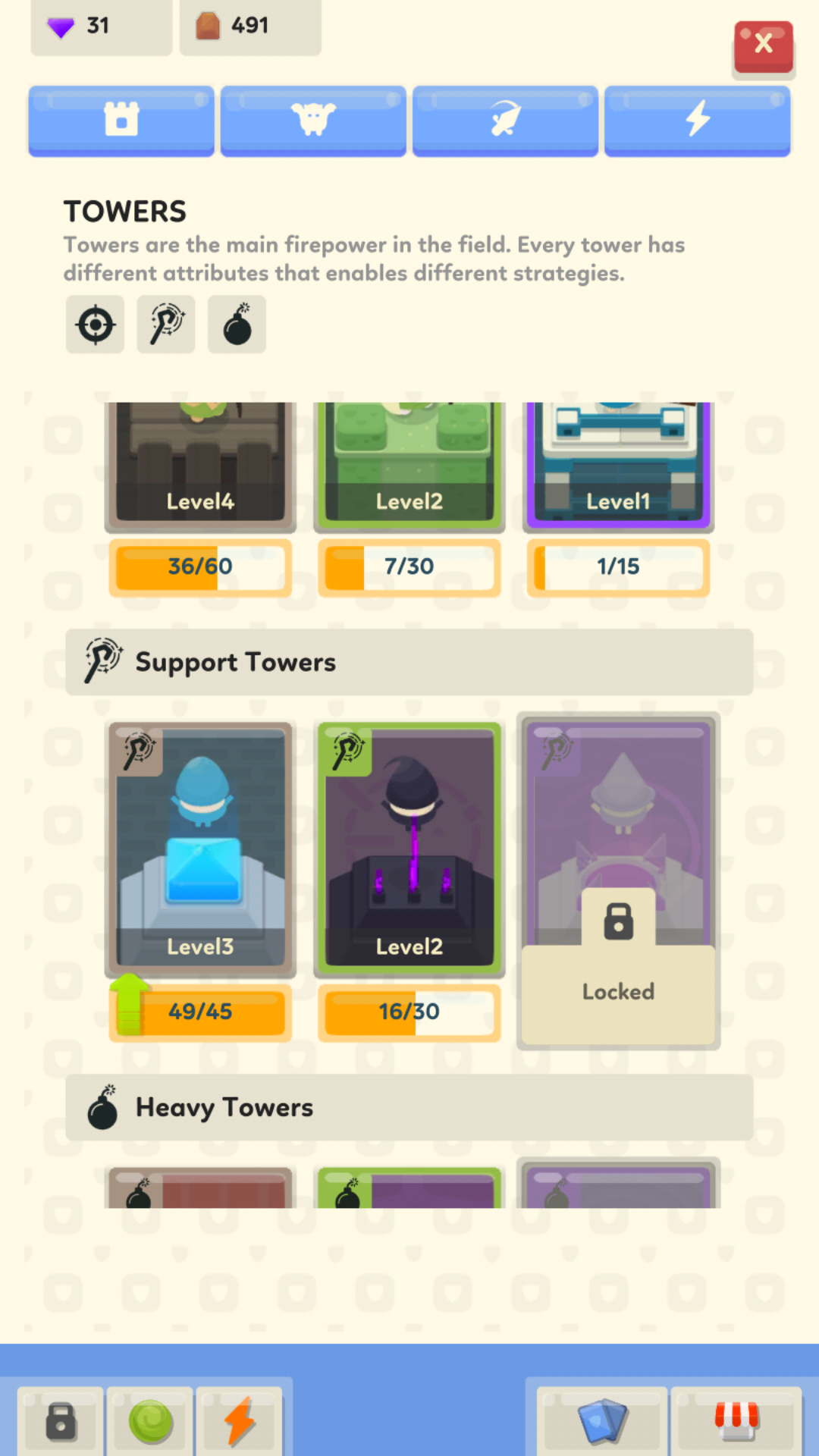 Tower Heroes 遊戲截圖