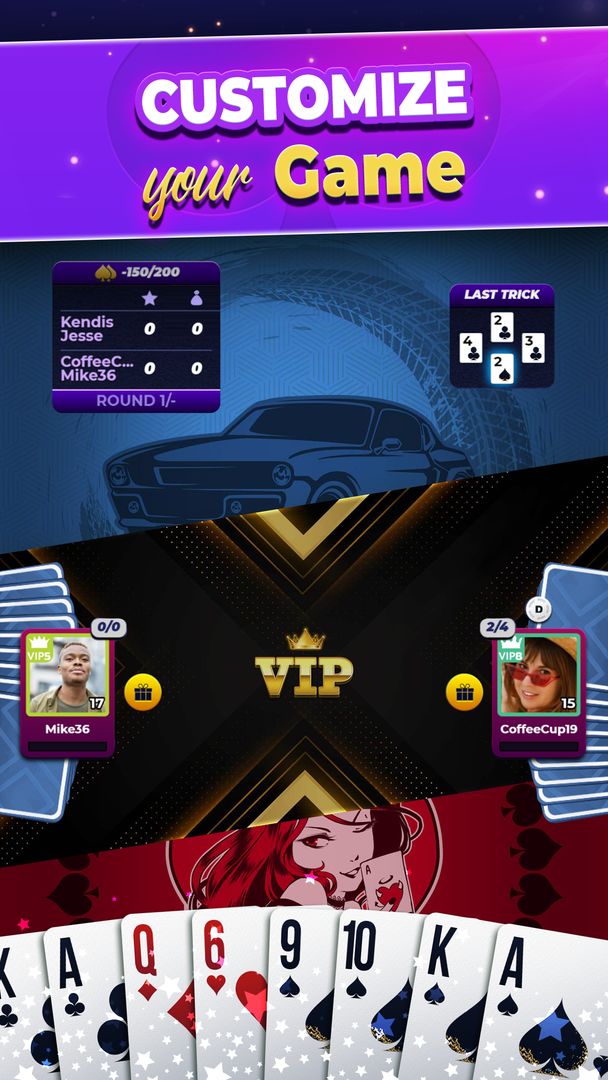 VIP Spades - Online Card Game ภาพหน้าจอเกม