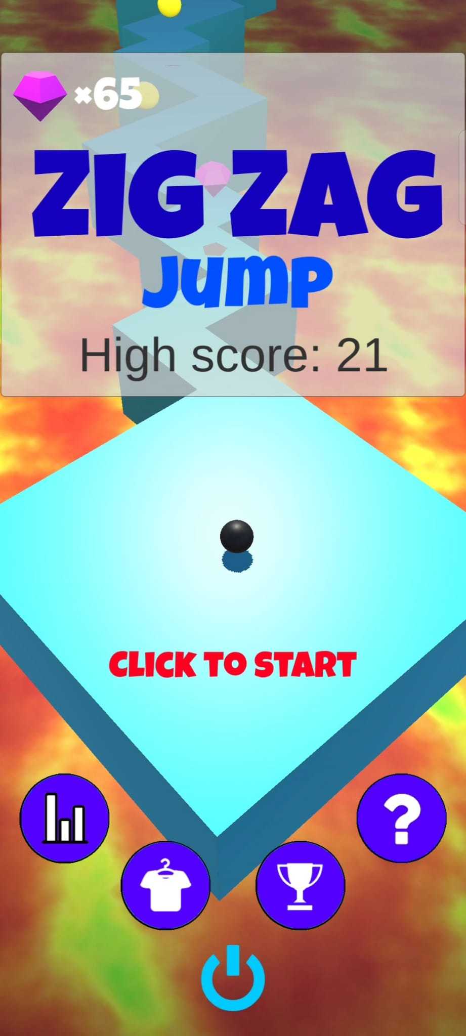 Скриншот игры Zig-Zag! Jump