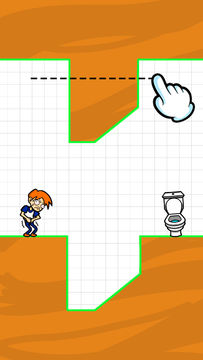 Slice Bridges: Rush To Toilet Game Screenshot
