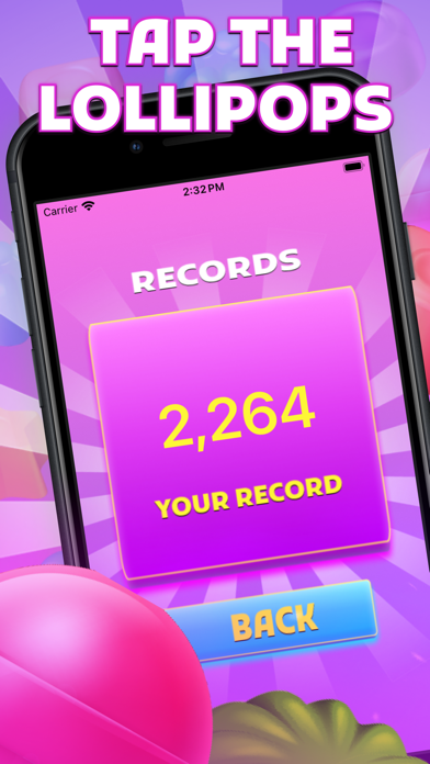 Sweet Click: Catch Lollipops Game Screenshot