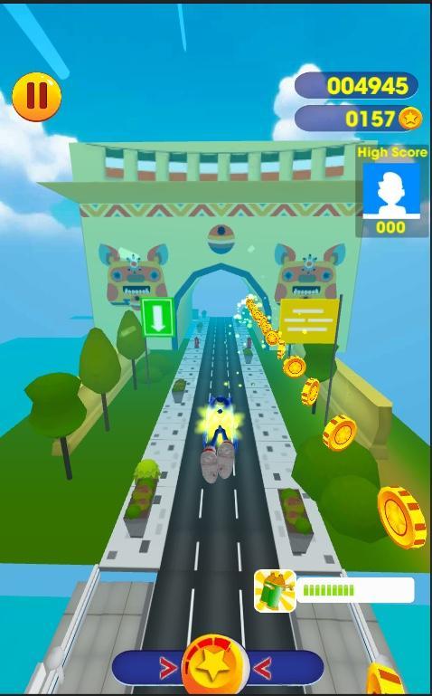Sonic Super World Dash 게임 스크린 샷