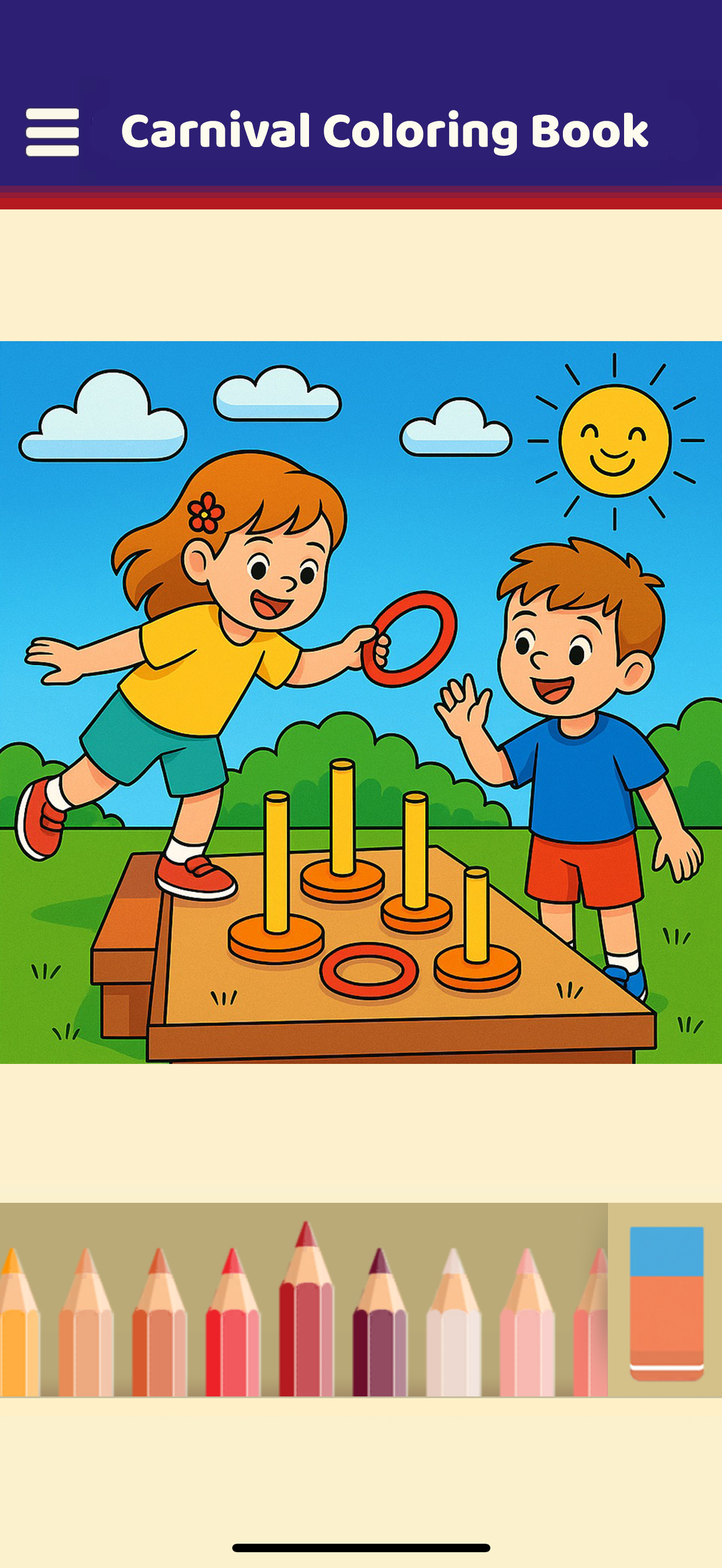 Carnival Coloring Book Game Screenshot