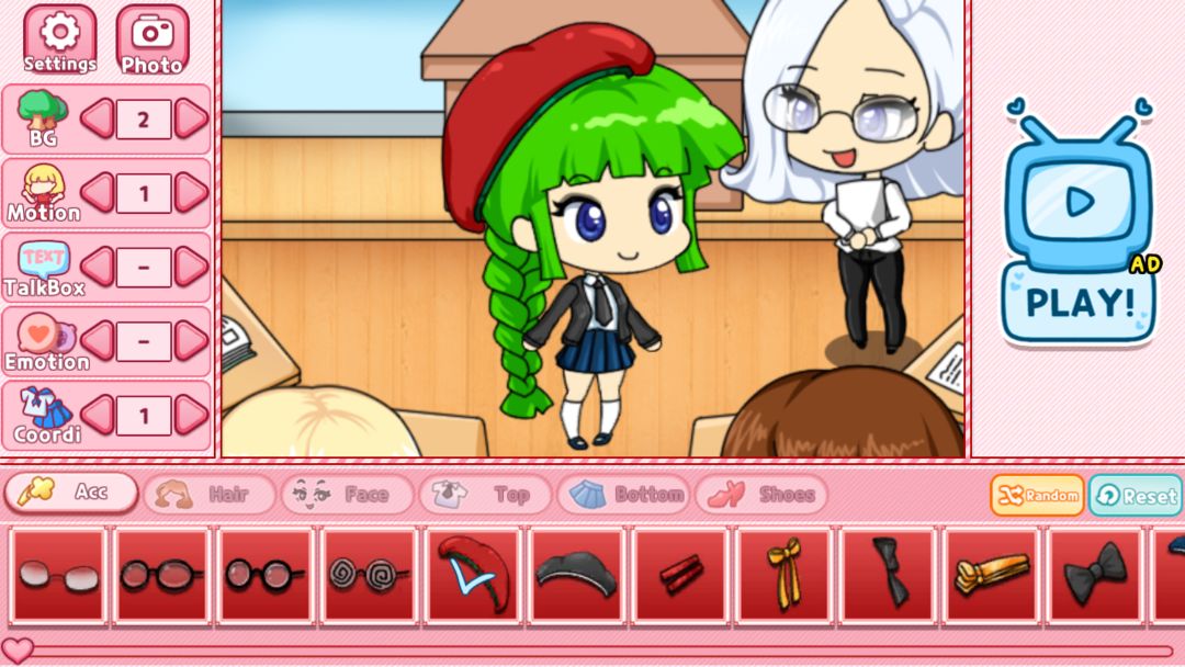 Screenshot of School Pretty Girl2 : dress up