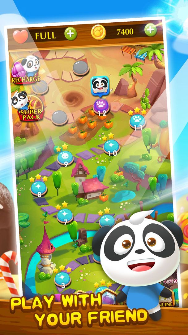 Screenshot of Panda Bubble Shooter