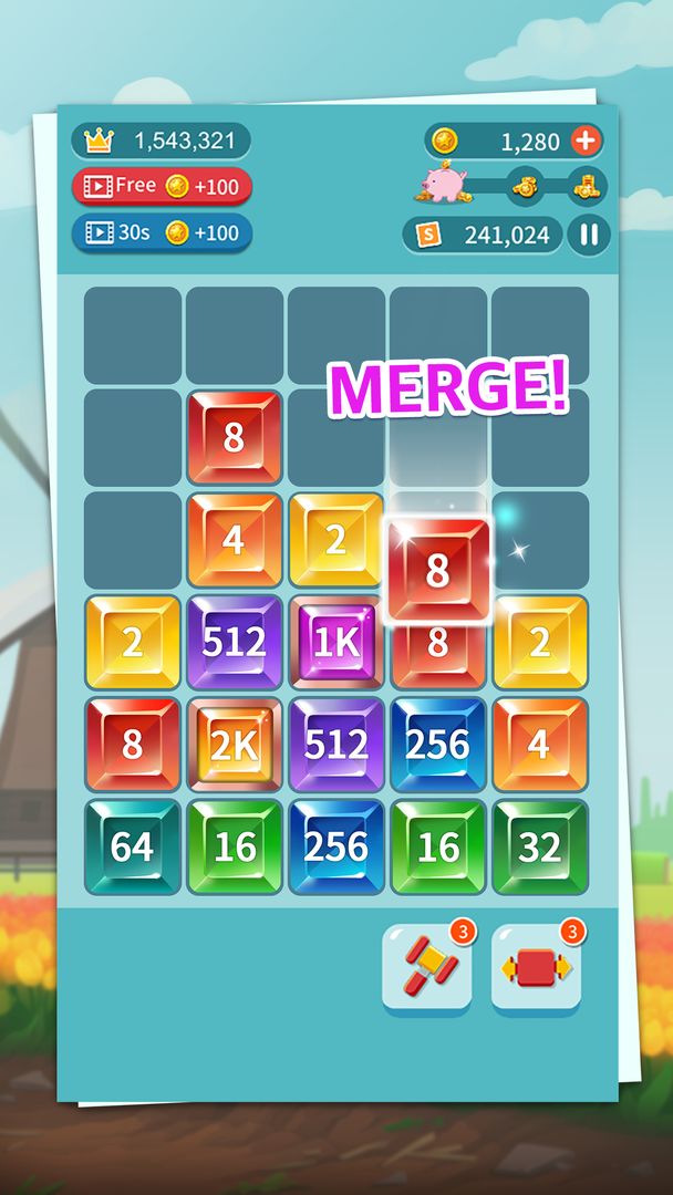 Jewel Number Mania: Merge Puzzle遊戲截圖